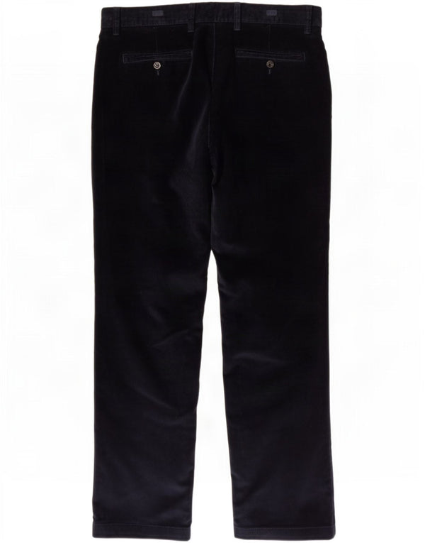 Marks & Spencer Pantalones de pana regulares para hombre W36 L31 Algodón azul marino