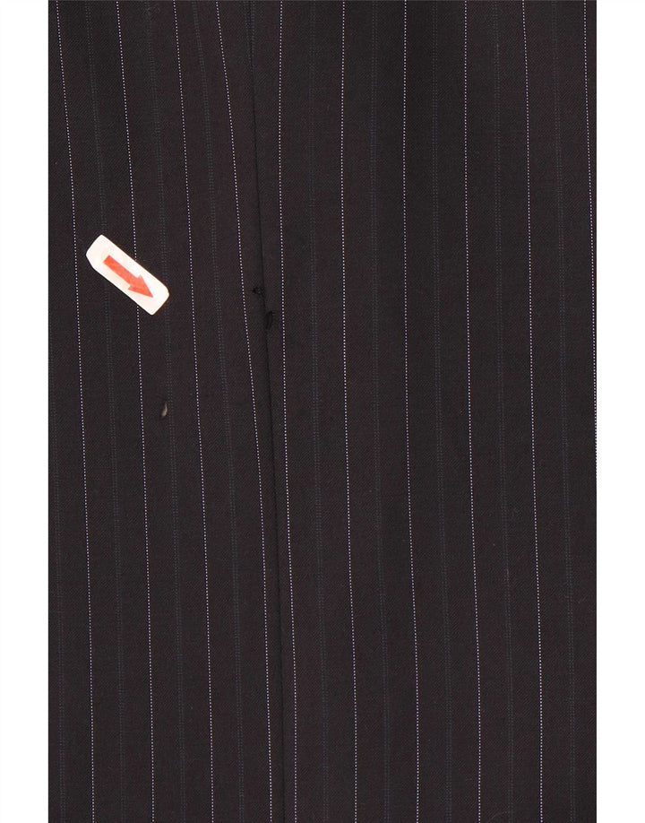 Marks & Spencer Chaqueta tipo blazer de 3 botones para hombre UK 40 Medium Azul marino a rayas