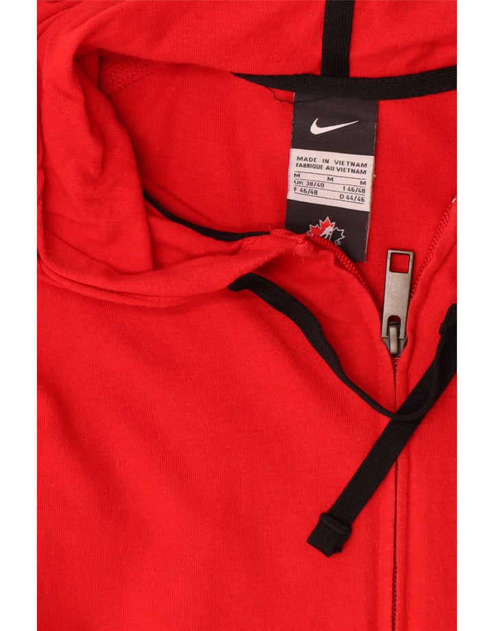 Nike Canada Graphic Zip Sudadera con capucha para hombre Algodón rojo mediano