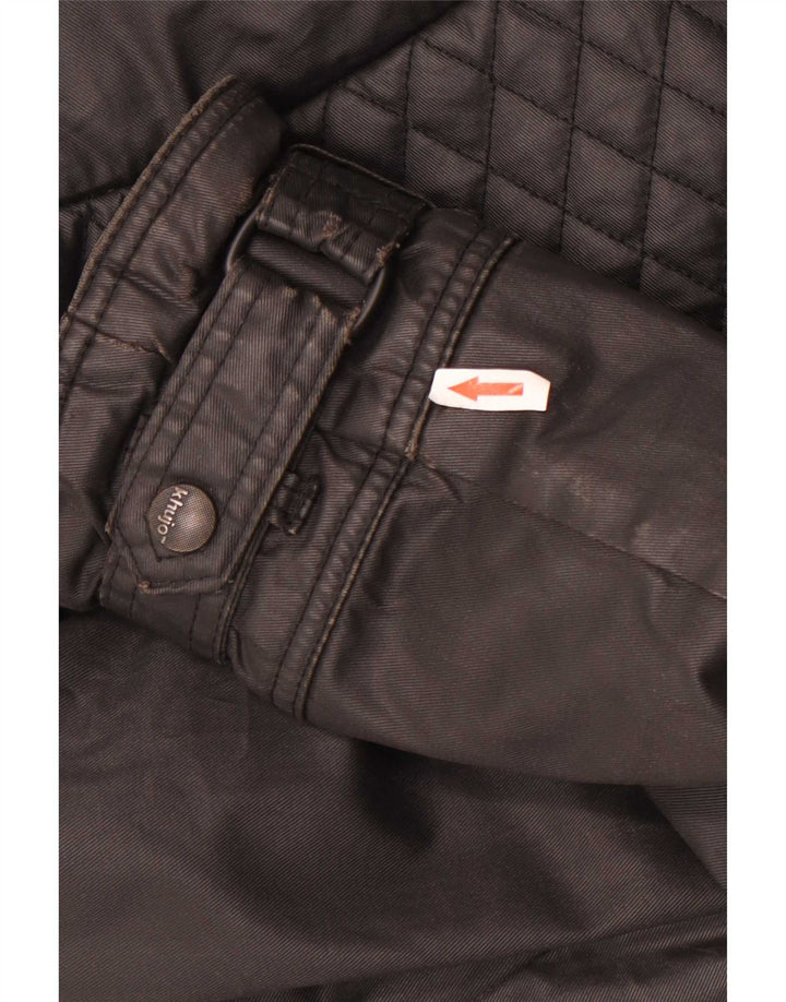 KHUJO Gabardina de Mujer ES 40 XL Poliéster Negro