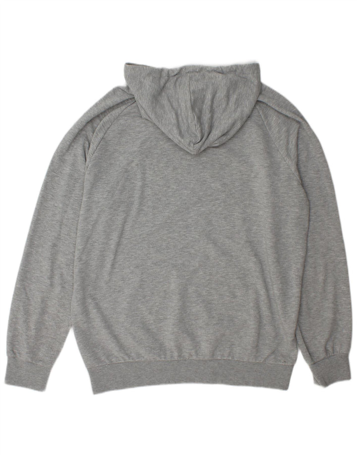 Hummel Sudadera con capucha gráfica para hombre XL Poliéster moteado gris