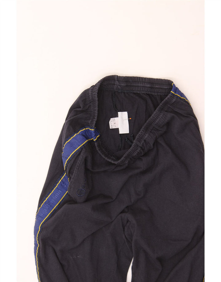 SERGIO TACCHINI Womens Tracksuit Trousers Large  Navy Blue Colourblock Vintage Sergio Tacchini and Second-Hand Sergio Tacchini from Messina Hembry 