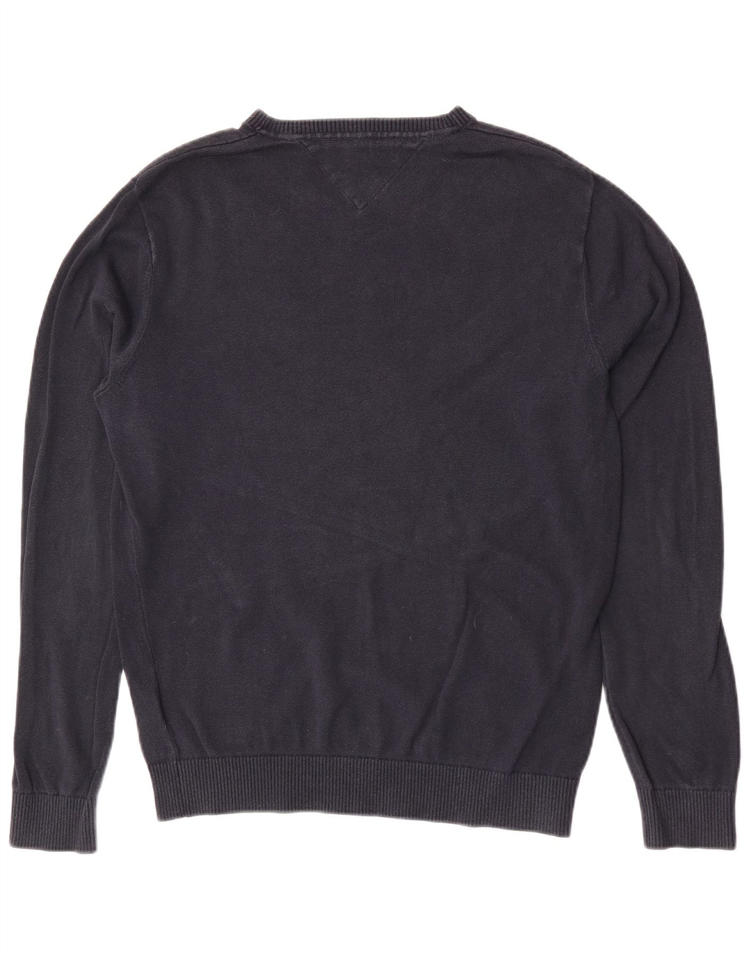 Tommy Hilfiger Jersey con Cuello en V para Hombre de algodón Azul Marino Medio