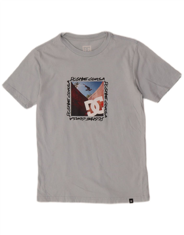 DC Boys Graphic T-shirt Top 13-14 años Grande Gris Algodón