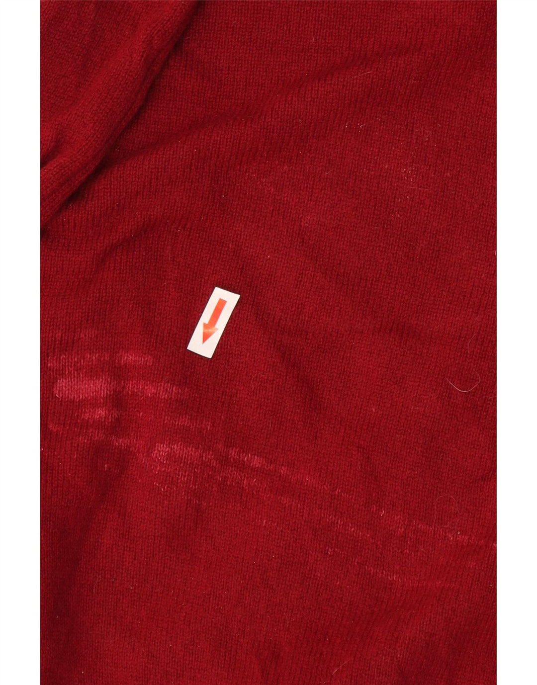 Marks & Spencer Jersey con cuello en V para hombre de lana burdeos medio