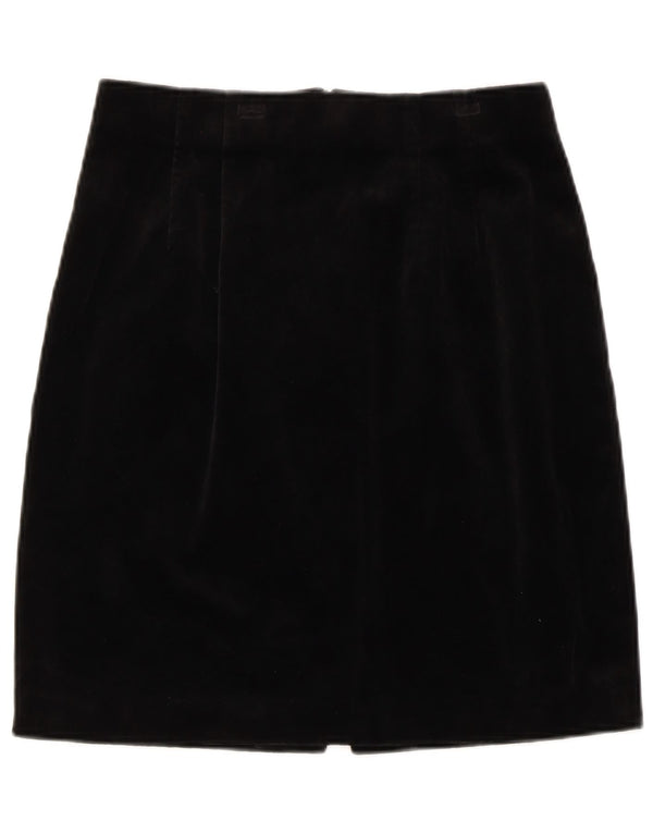 Betty Barclay Falda Lápiz de Terciopelo para Mujer UK 14 Medium W28 Algodón Negro