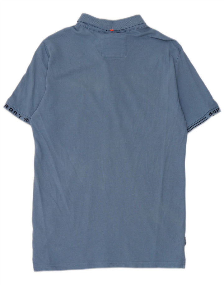 Superdry Polo Gráfico De Algodón Azul Medio