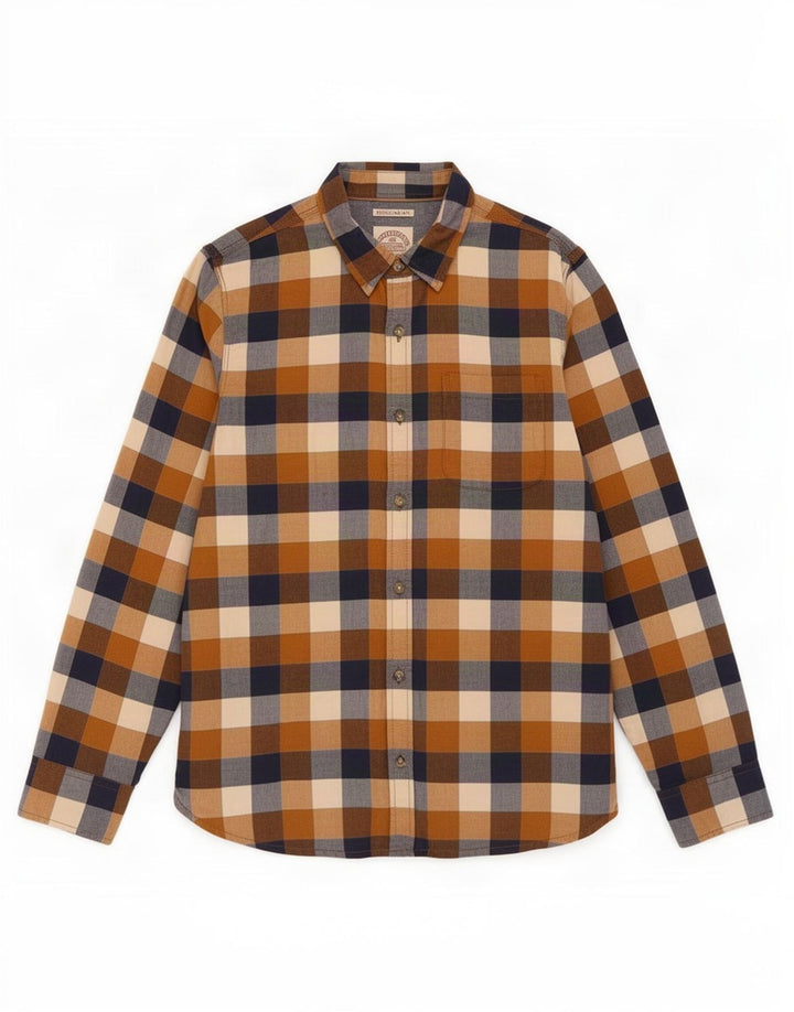 Camisa de corte estándar de hombre de Fat Face de algodón a cuadros multicolor
