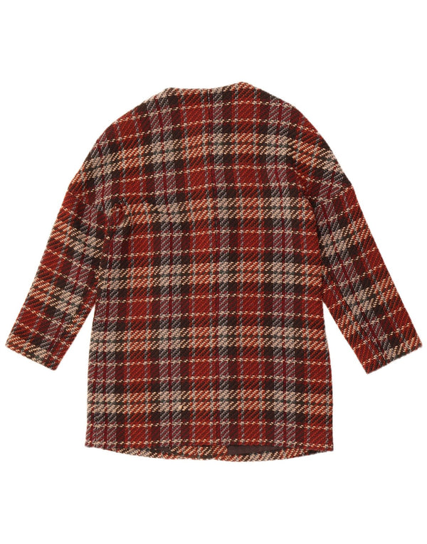 Esprit Abrigo para mujer UK 42 Medium Borgoña Check