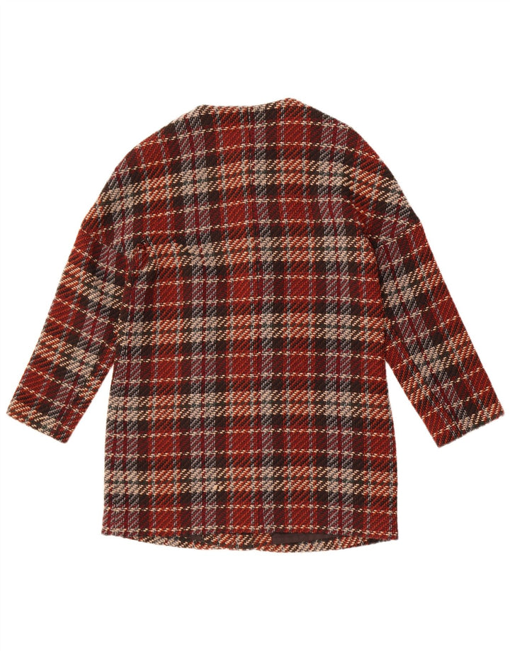 Esprit Abrigo para mujer UK 42 Medium Borgoña Check