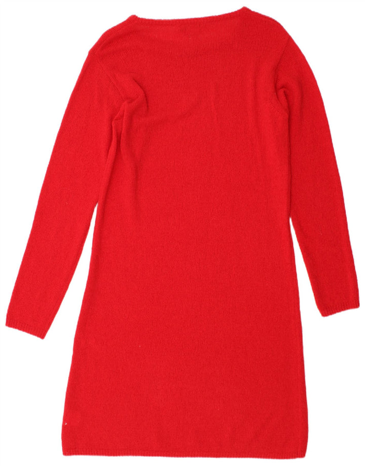 Max Mara Vestido tipo jersey de manga larga para mujer Reino Unido 42 Rojo mediano