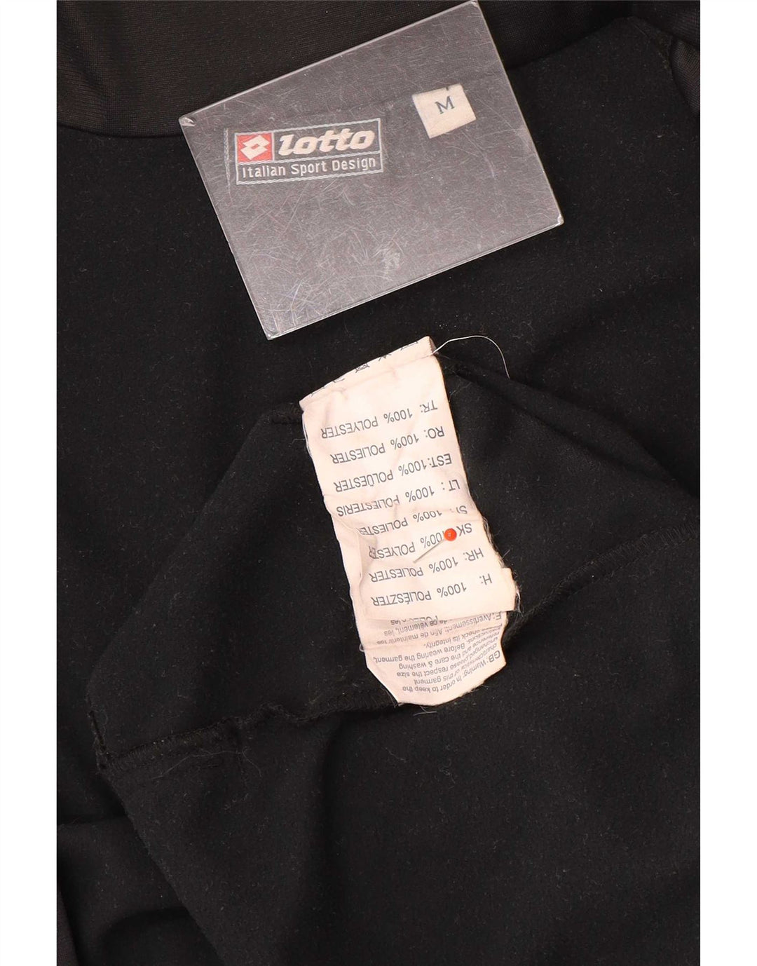Lotto Chaqueta de chándal corta para mujer UK 40 Mediana Poliéster negro