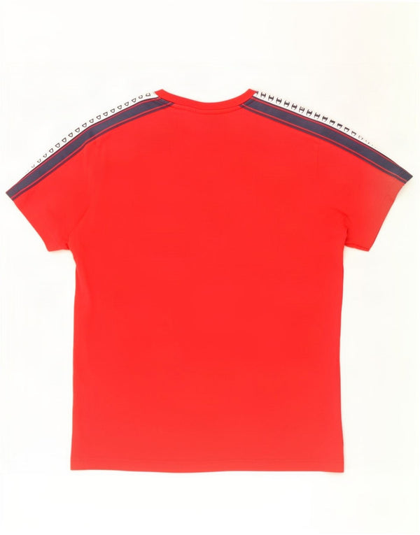 Champion Camiseta Gráfica para Hombre Top Medium Rojo Colorblock Algodón