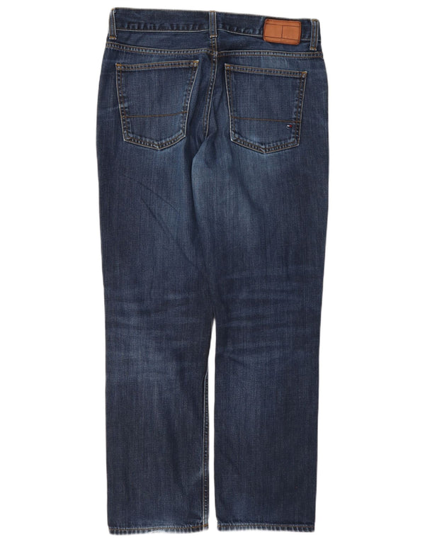 Tommy Hilfiger Vaqueros rectos para hombre W32 L30 Algodón azul marino