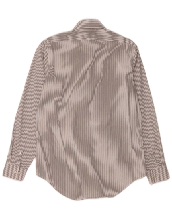 Camisa Calvin Klein Slim Fit para hombre talla 15 1/2 rayas grises medianas