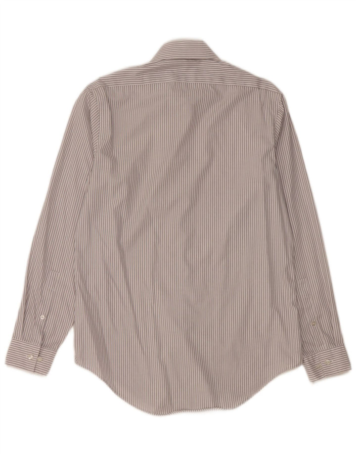 Camisa Calvin Klein Slim Fit para hombre talla 15 1/2 rayas grises medianas