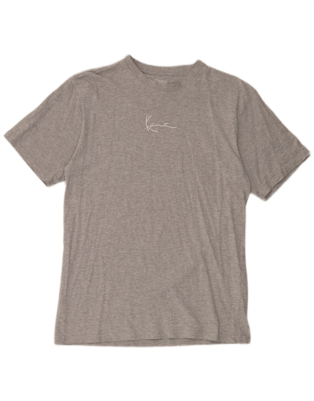 Karl Kani - Camiseta para hombre de algodón moteado gris medio