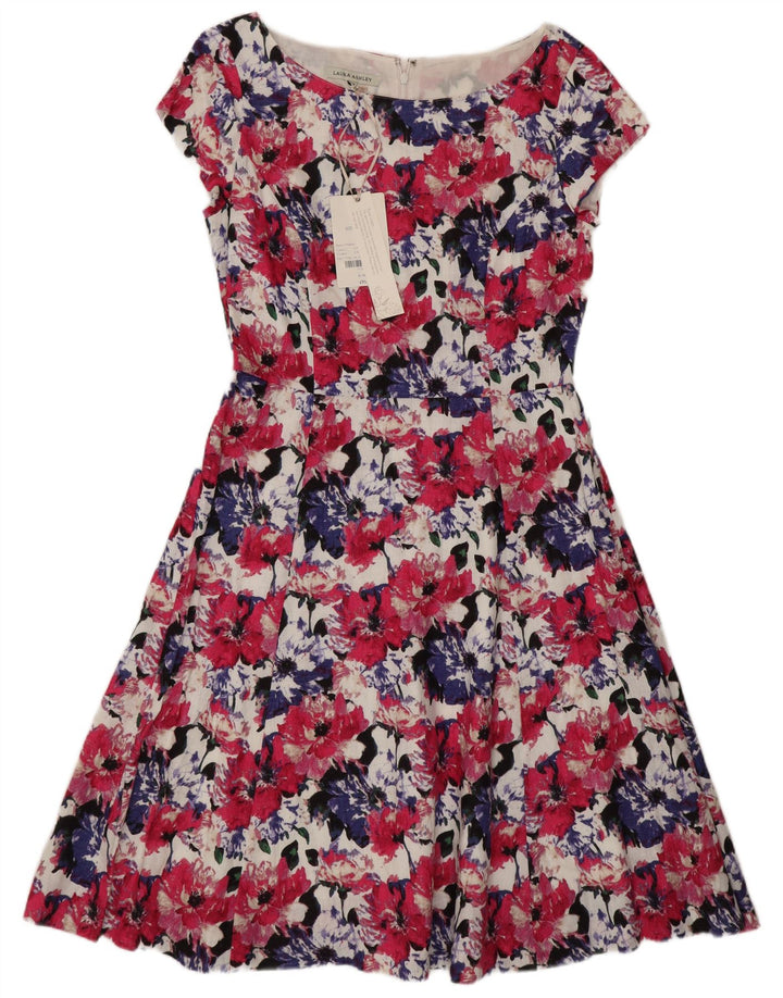 Laura Ashley Vestido de té regular para mujer Reino Unido 42 Mediano Multicolor Floral