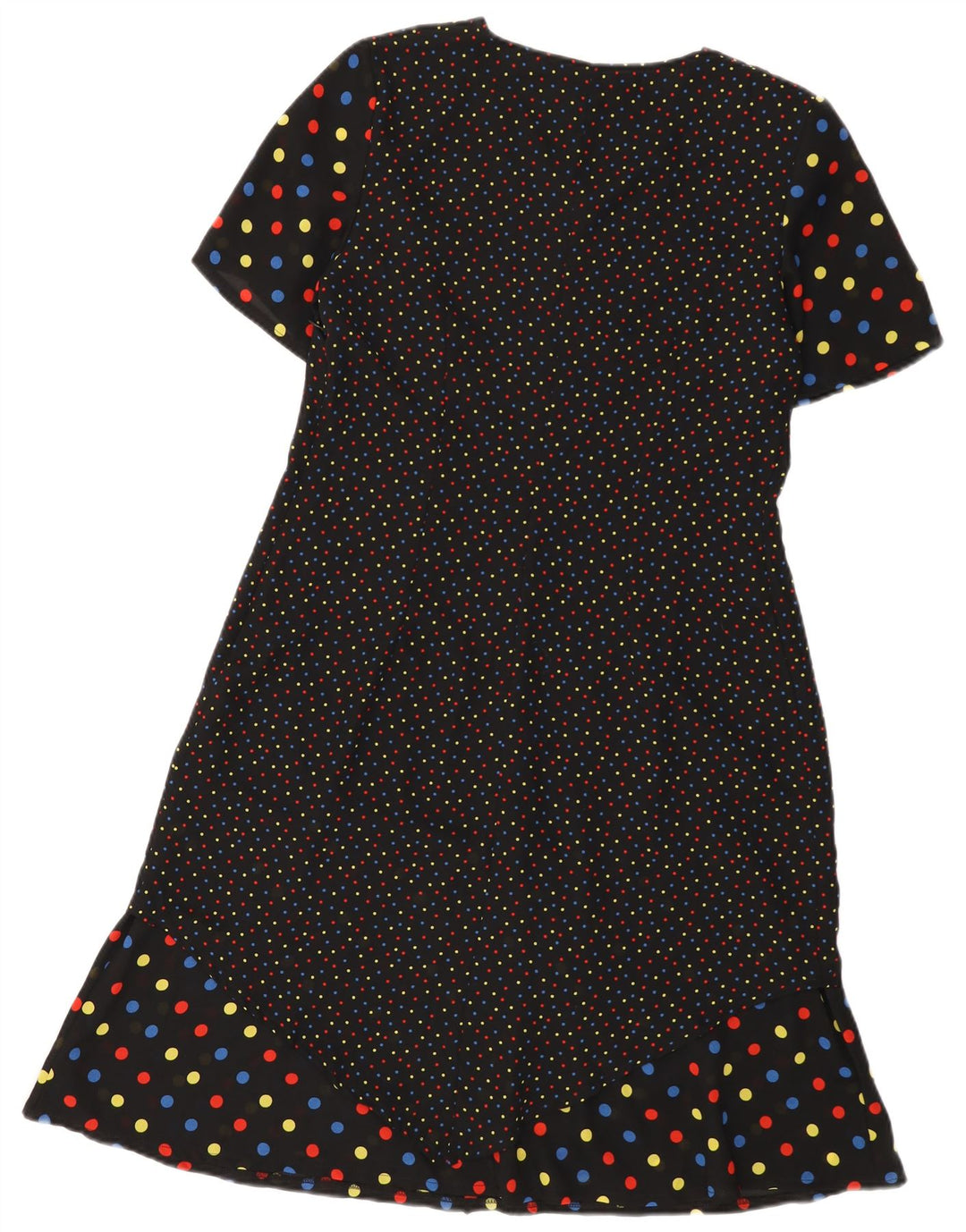 Vestido vintage para mujer IT 48 XL Poliéster manchado negro