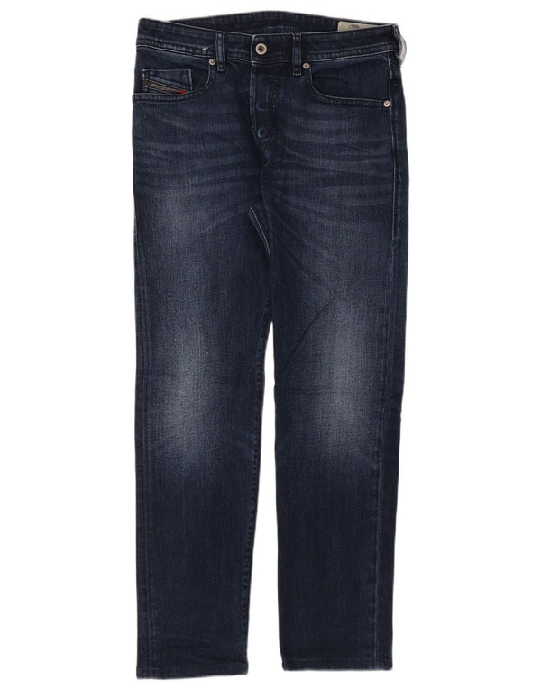 Diesel Hombre Buster Regular Slim Tapered Jeans W29 L30 Algodón Azul Marino