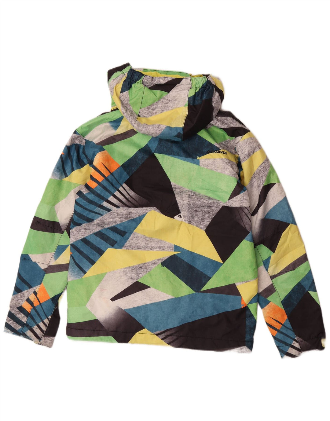 Quiksilver Chaqueta cortavientos para niño 11-12 años multicolor geométrico