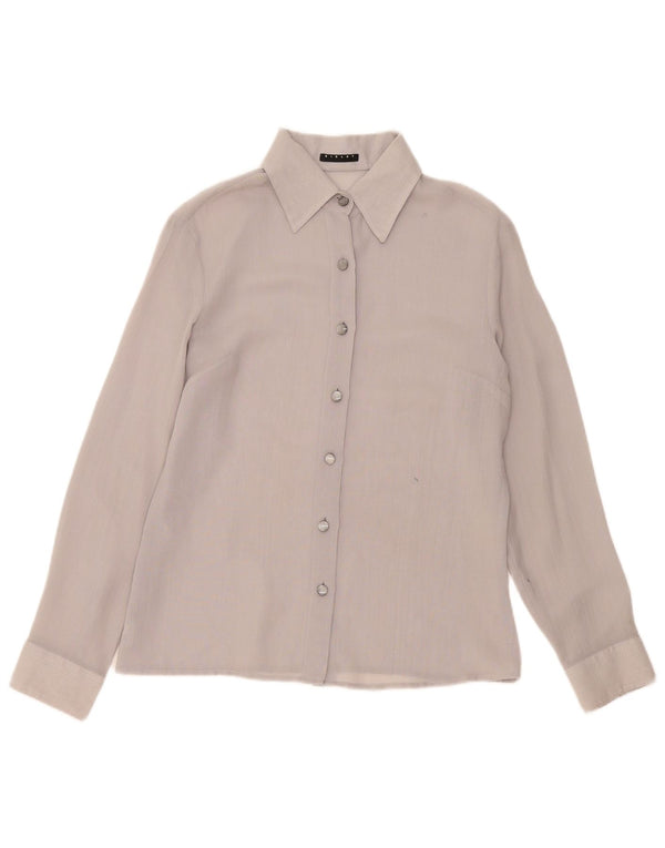 Camisa Sisley para mujer UK 44 Gris medio