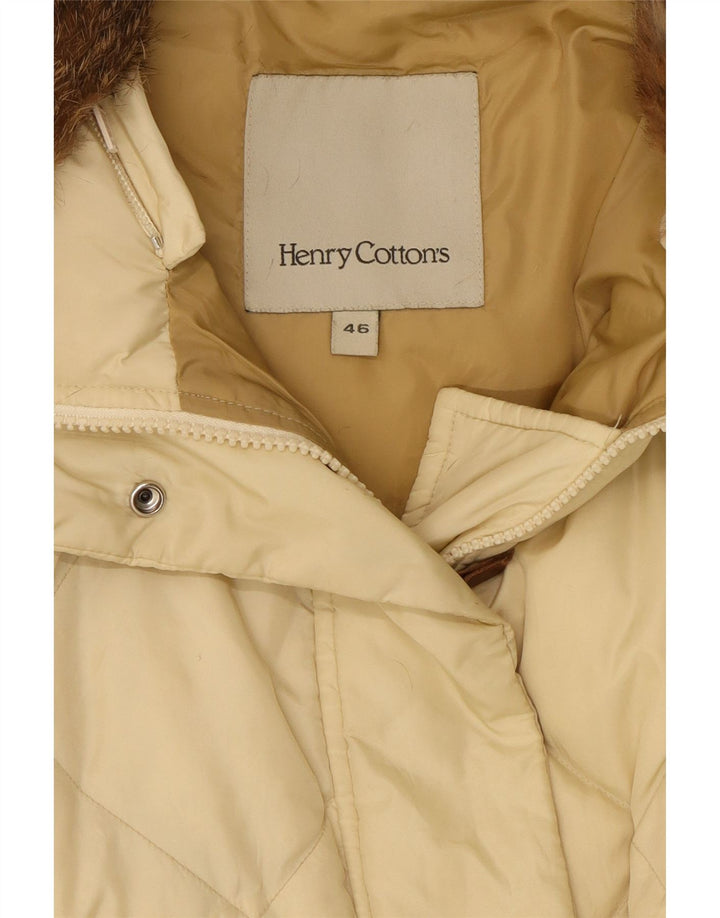 Henry Cottons Abrigo acolchado para mujer IT 46 L Beige