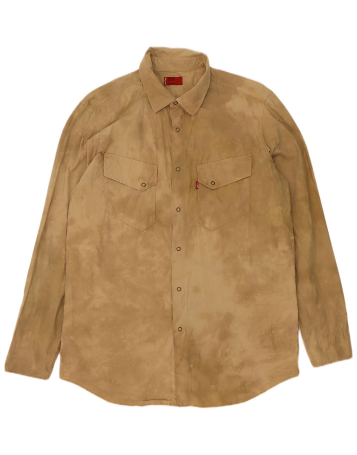 Camisa Levi's Hombre Algodón Tie Dye Beige Medio