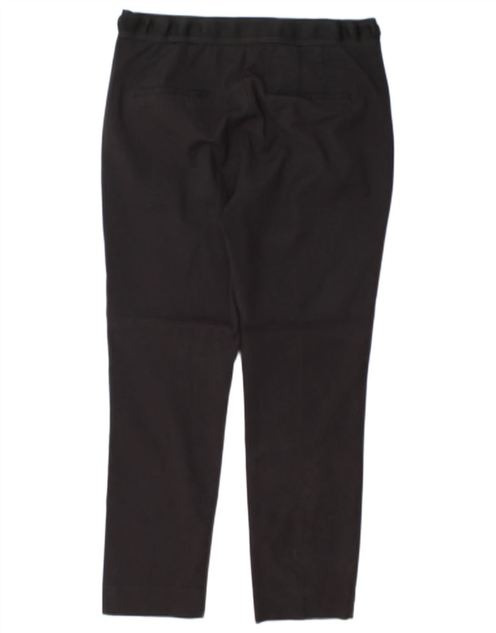 ZARA Mujer Pantalón Casual Slim Large W32 L26 Negro