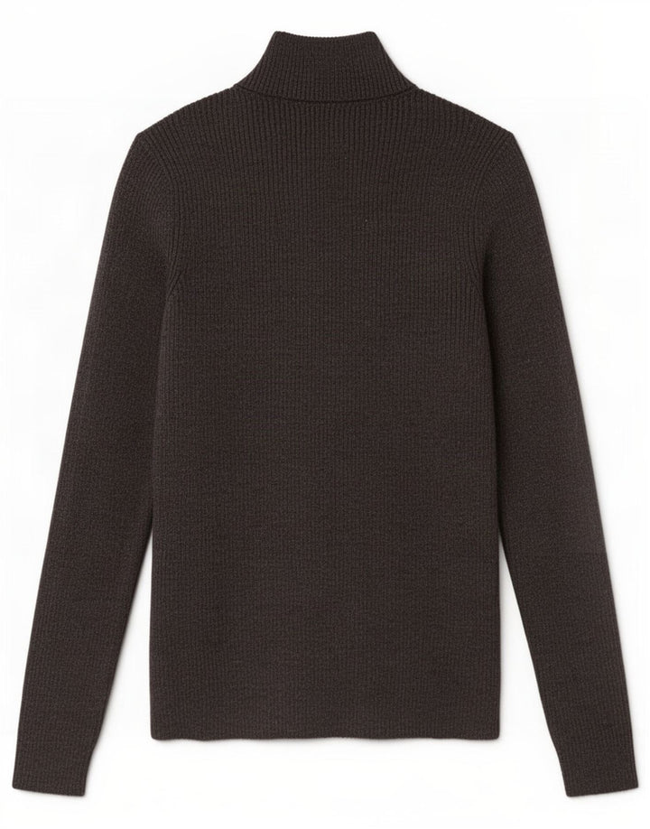 Marks & Spencer Suéter con Cuello Alto para Mujer UK 10 Small Grey