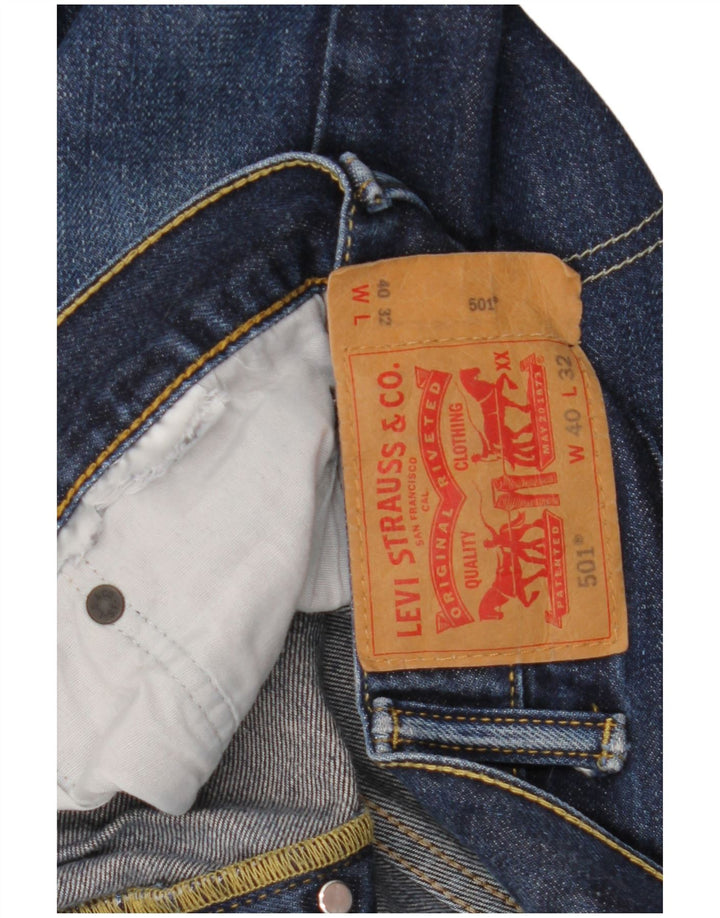 Levi's Hombre 501 Vaqueros Rectos W40 L32 Azul Marino