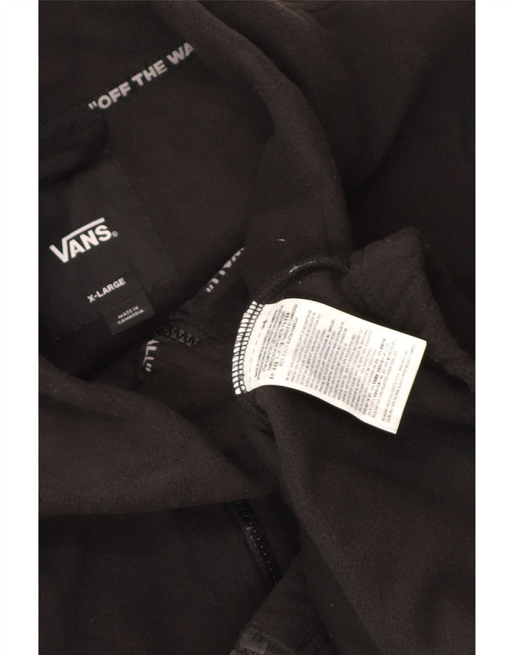 Vans Chaqueta polar gráfica para hombre UK 42 XL Poliéster negro