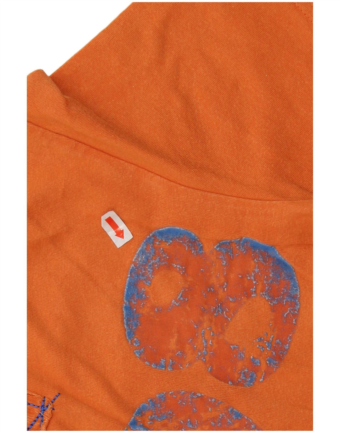 Camiseta con gráfico Lee para hombre Top de algodón naranja mediano