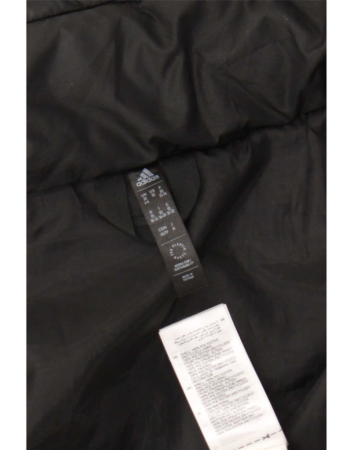 Adidas - Chaqueta acolchada de gran tamaño para mujer, talla 4/6, poliéster negro