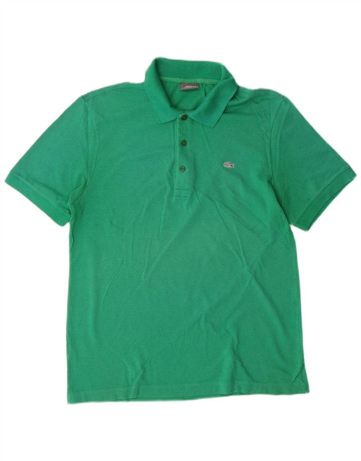 LACOSTE Polo para hombre talla 5 grande algodón verde