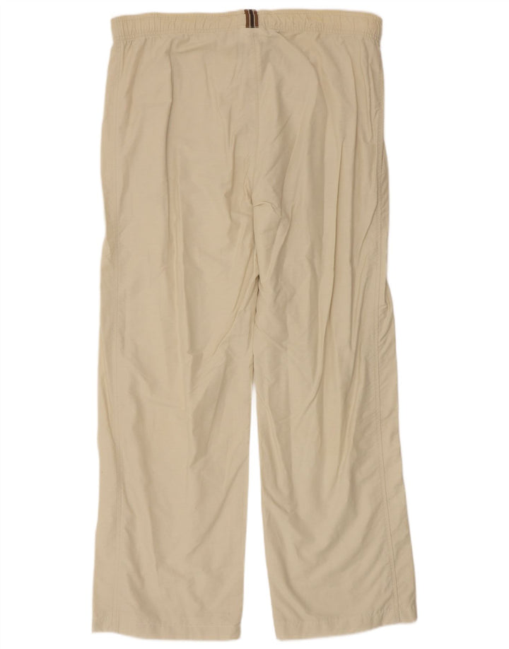 CHAMPION Pantalones casuales rectos para hombre grandes W36 L29 algodón blanco roto