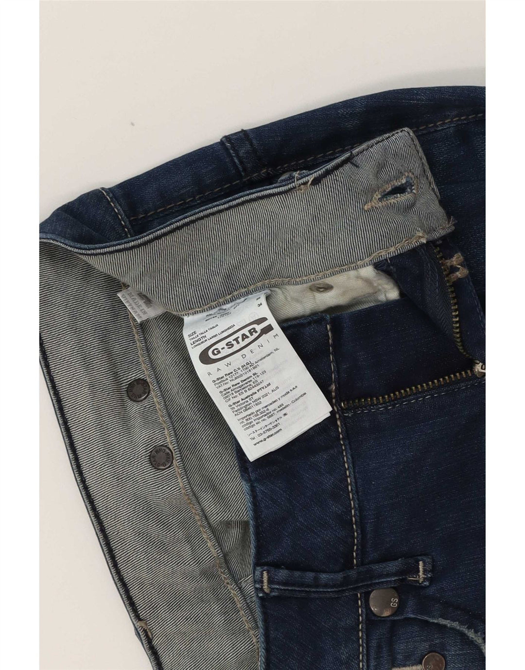 Jeans G-Star Mujer Raw Bootcut W25 L27 Algodón Azul