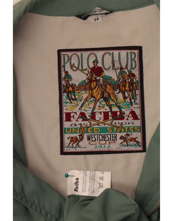 Faciba Chaqueta utilitaria para hombre IT 54 2XL Poliéster verde