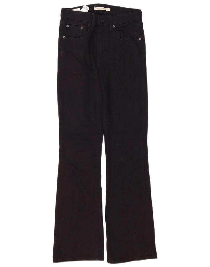 LEVI'S Jeans 725 de tiro alto con corte tipo bota para mujer W27 L30 Algodón negro