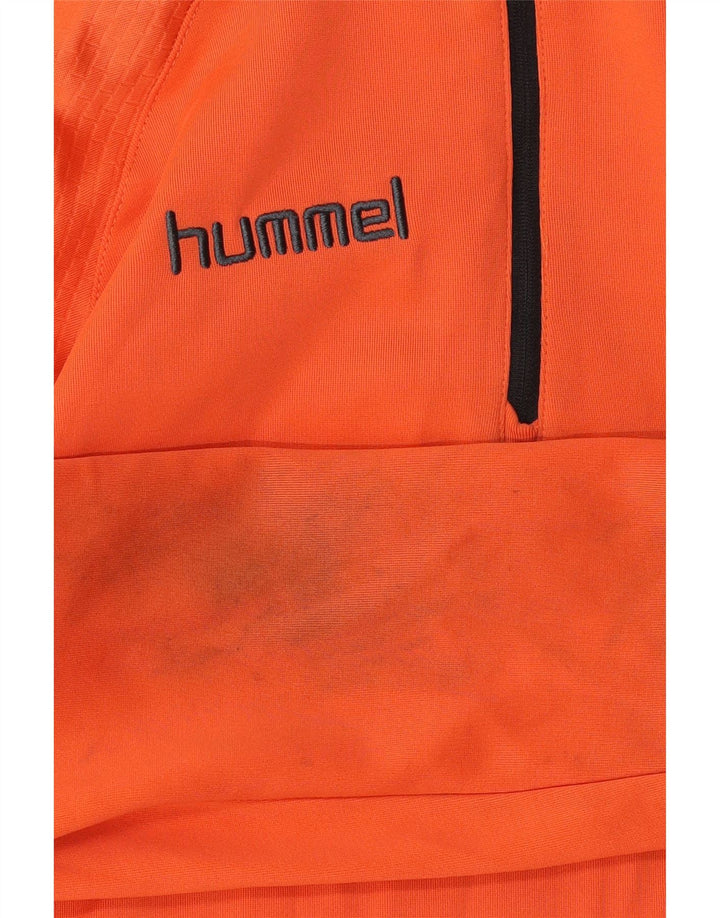 Hummel Camiseta de chándal con estampado gráfico para niños 15-16 años, color naranja