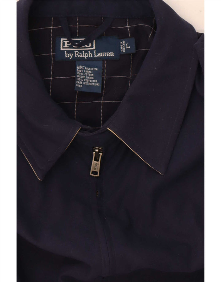 Polo Ralph Lauren Chaqueta Bomber para Hombre Reino Unido 40 Grande Poliéster Azul Marino