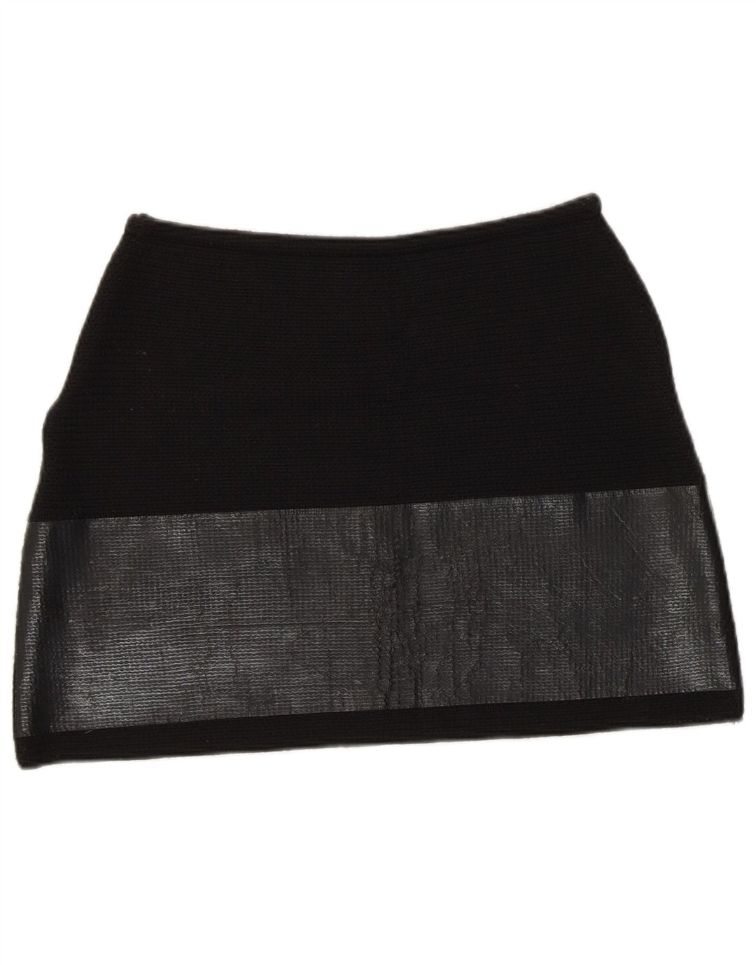 ELISABETTA FRANCHI Womens Mini Skirt IT 44 Medium W28 Black Colourblock