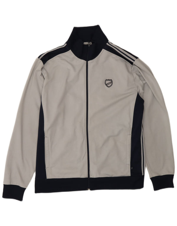 Asics Hombre Chándal Top Chaqueta Grande Gris Colorblock