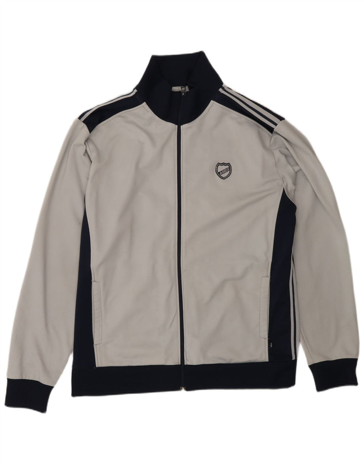 Asics Hombre Chándal Top Chaqueta Grande Gris Colorblock