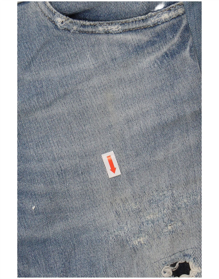 DOLCE & GABBANA Vaqueros ajustados desgastados para mujer IT 44 Medium W30 L32 Azul