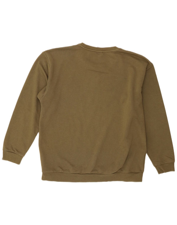 Puma - Sudadera gráfica para mujer, talla 40, color caqui
