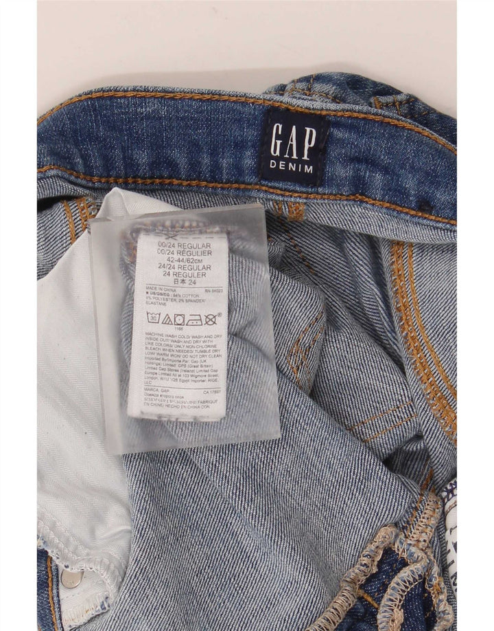 Vaqueros ajustados desgastados para hombre Gap W24 L27 Algodón azul