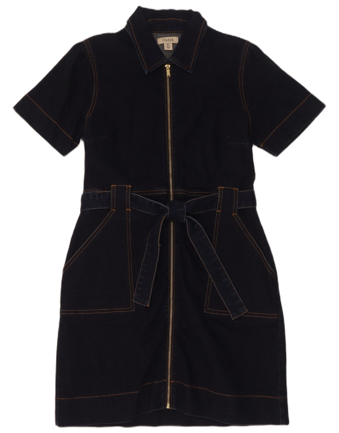 Vestido vaquero Oasis para mujer UK 40 Algodón azul marino mediano