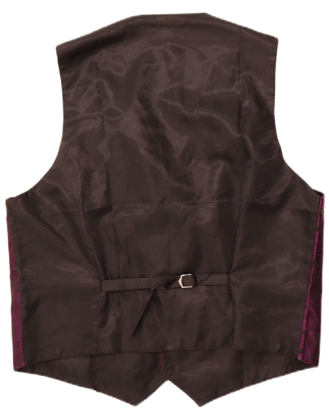 Chaleco vintage para hombre 2XL Púrpura Paisley Poliéster