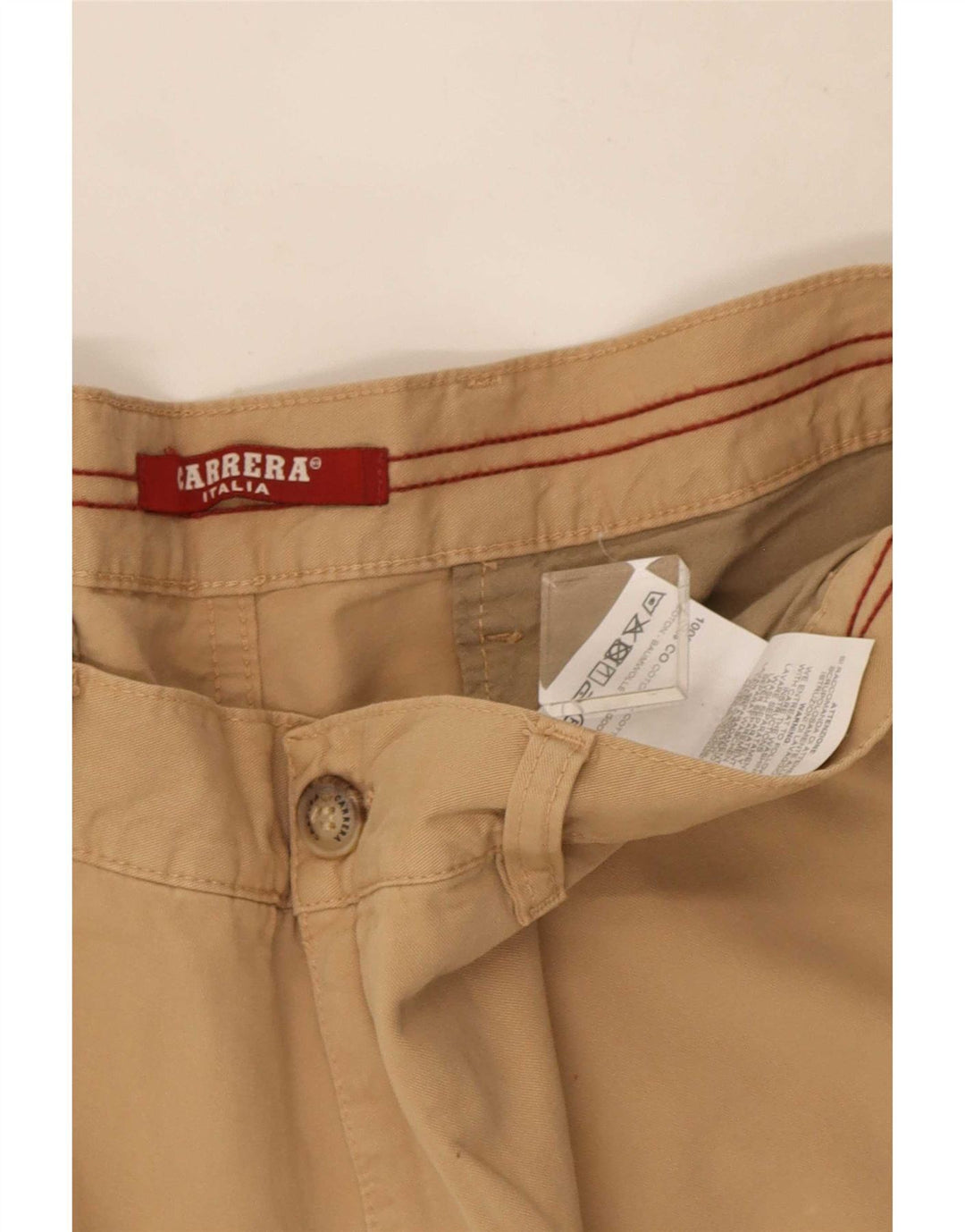 Carrera Mens 618 Cargo Shorts W34 Grande Algodón Beige